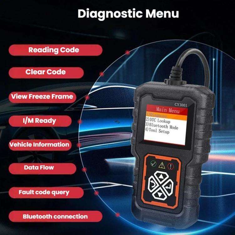OBD 2 Car Fault Detection Diagnostic Scanner With Color Screen Display, CY3001
