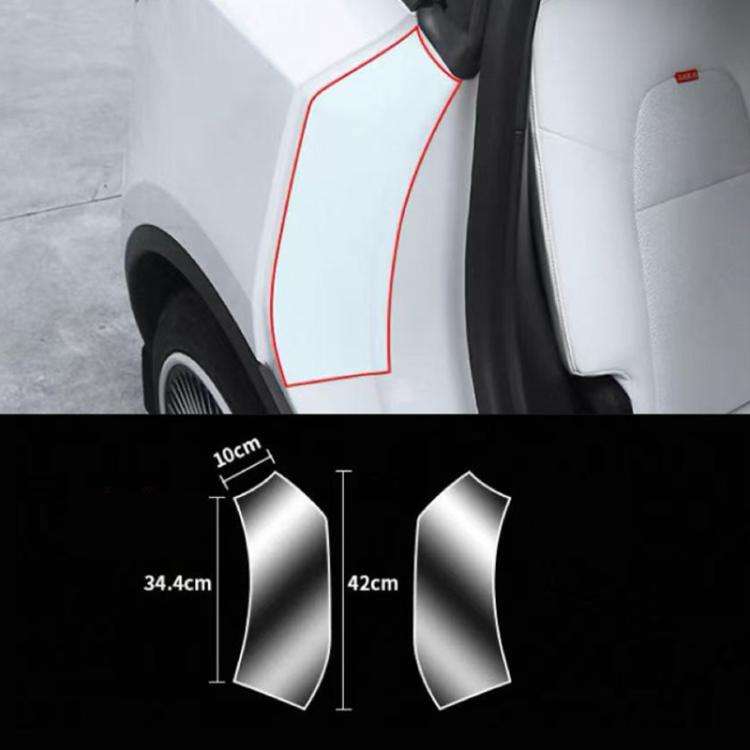 Rear Inner Door Anti-Scratch Protective Film, For Tesla Model Y Transparency, For Tesla Model Y B...