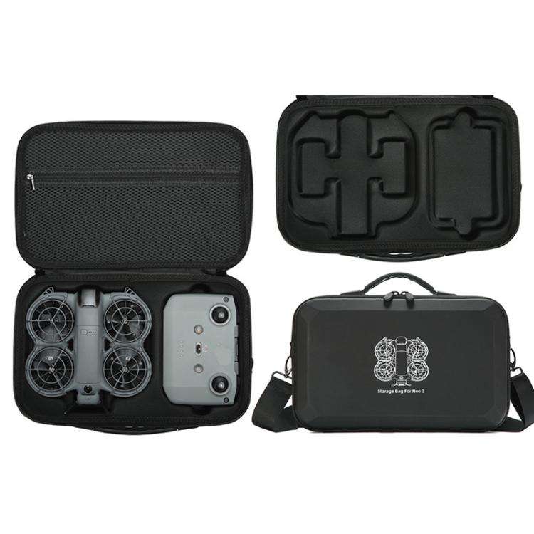 For DJI Neo 2 Fly More Combo Hard Shell Carrying Case Custom-Molded Sling Bag, Mini Black, Fly Mo...