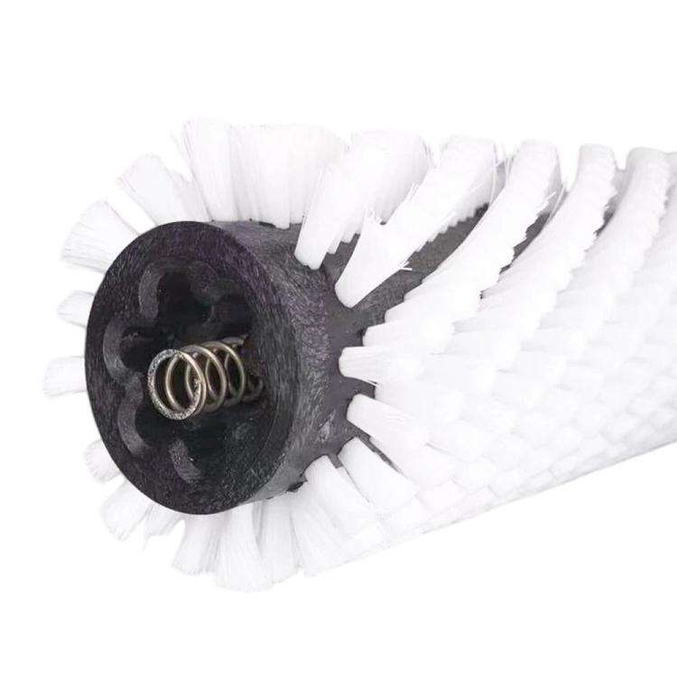 Floor Scrubber Roller Brush Replacement Part For Karcher BR30/4C, White Soft Bristle Brush, Red N...