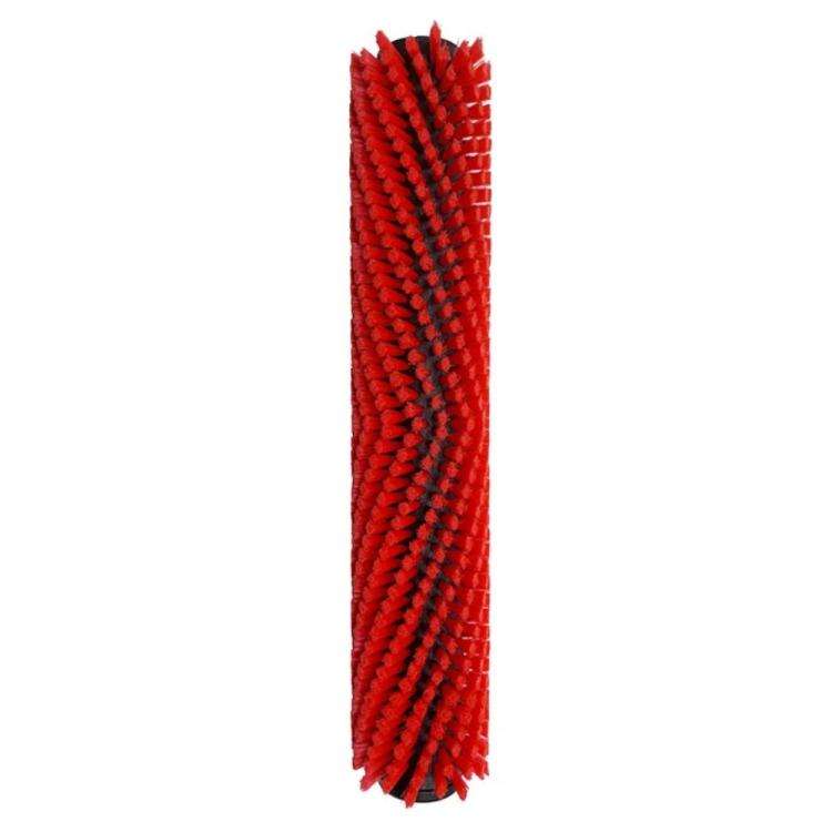 Floor Scrubber Roller Brush Replacement Part For Karcher BR30/4C, White Soft Bristle Brush, Red N...