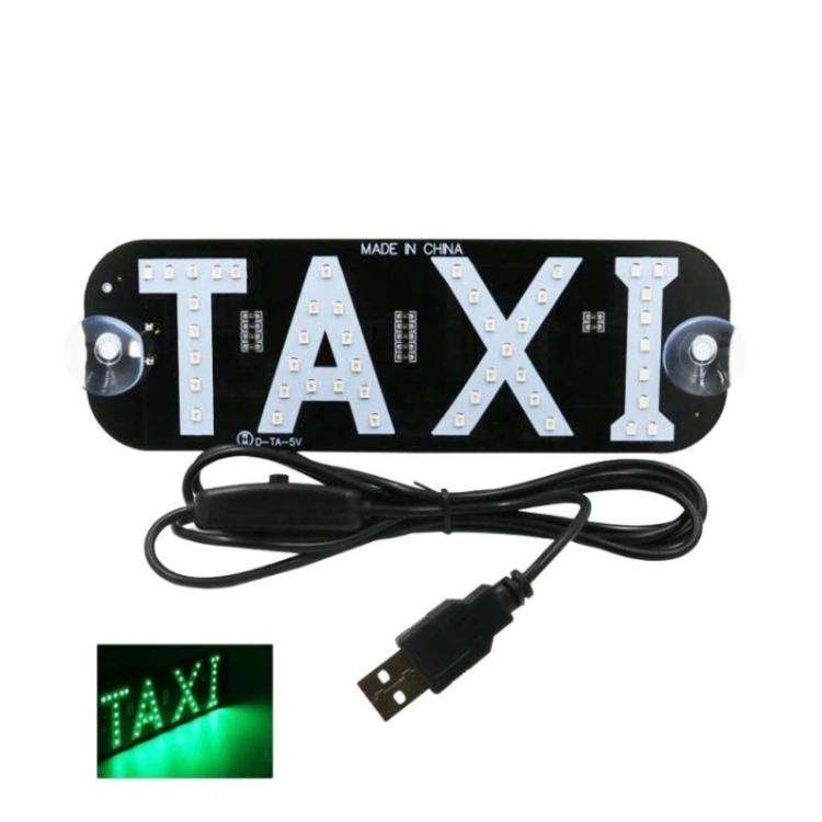 Taxi Indicator Light For Vehicles Roof Lamp With Switch, USB Port, Cigarette Lighter Socket