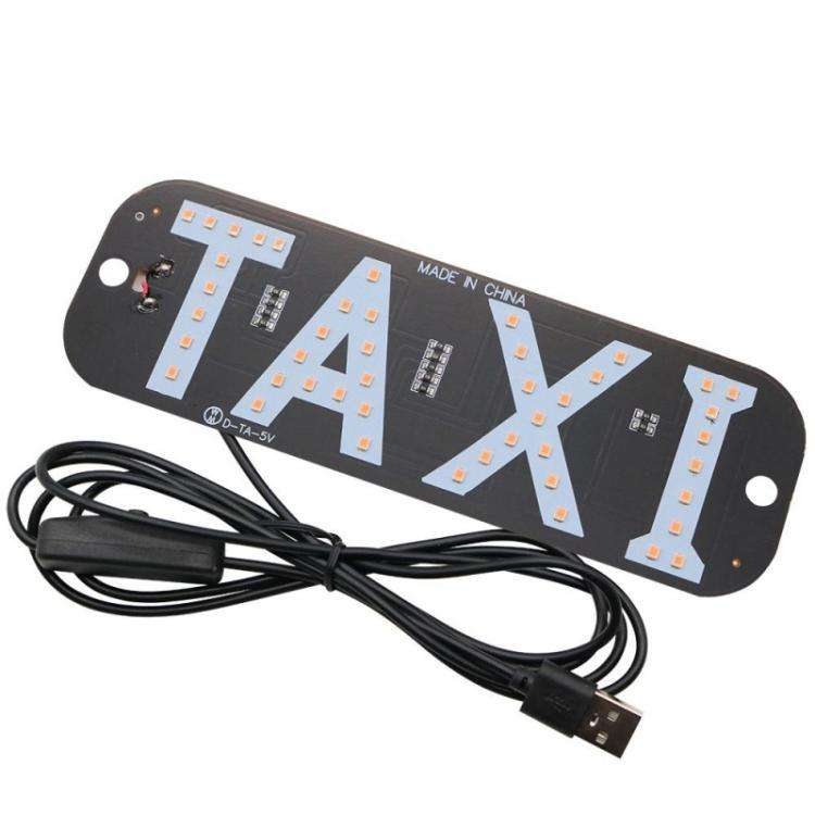 Taxi Indicator Light For Vehicles Roof Lamp With Switch, USB Port, Cigarette Lighter Socket
