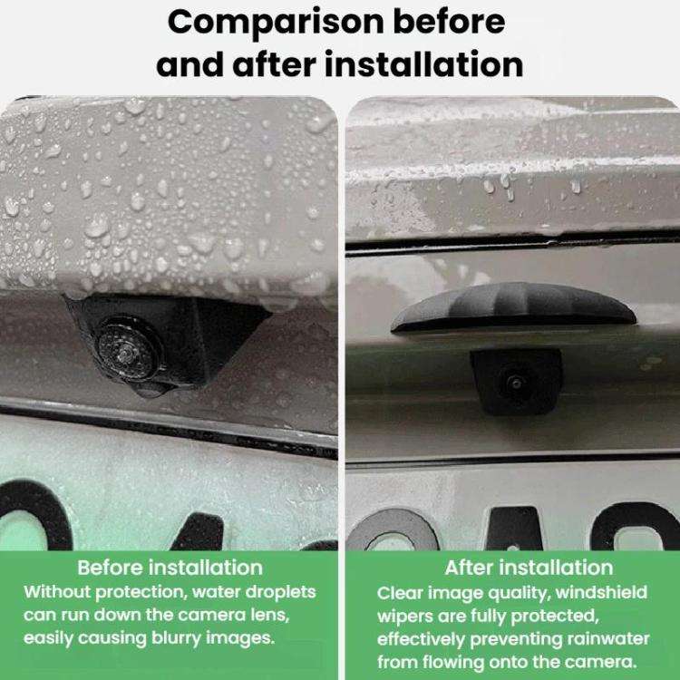 10pcs Car Reverse Silicone Camera Rain Shield
