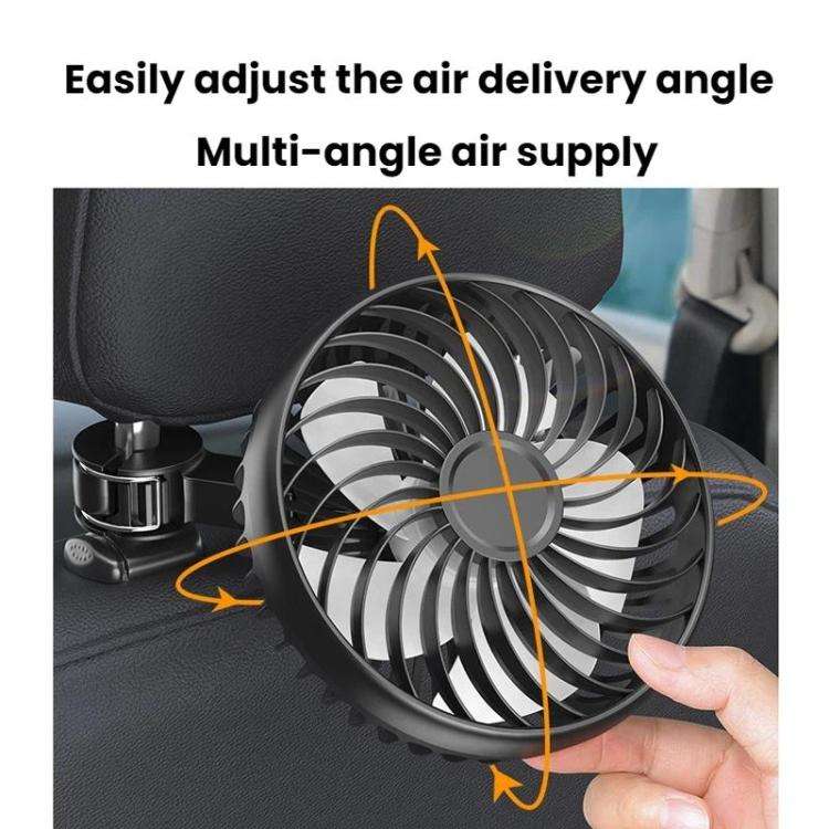 Car Rear USB Silent Three-Speed Adjustable Fan