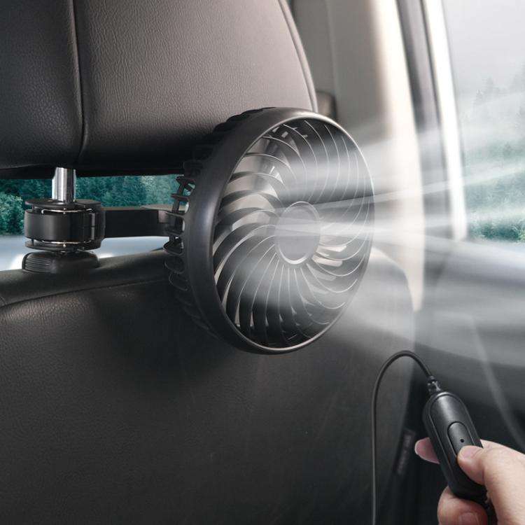 Car Rear USB Silent Three-Speed Adjustable Fan