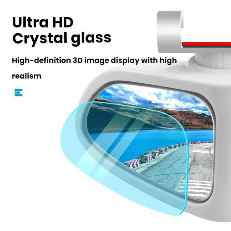 360 Degree Adjustable Wide-Angle Blind Spot Assist Mirror For Cars, Black Left, Black Right, Whit...