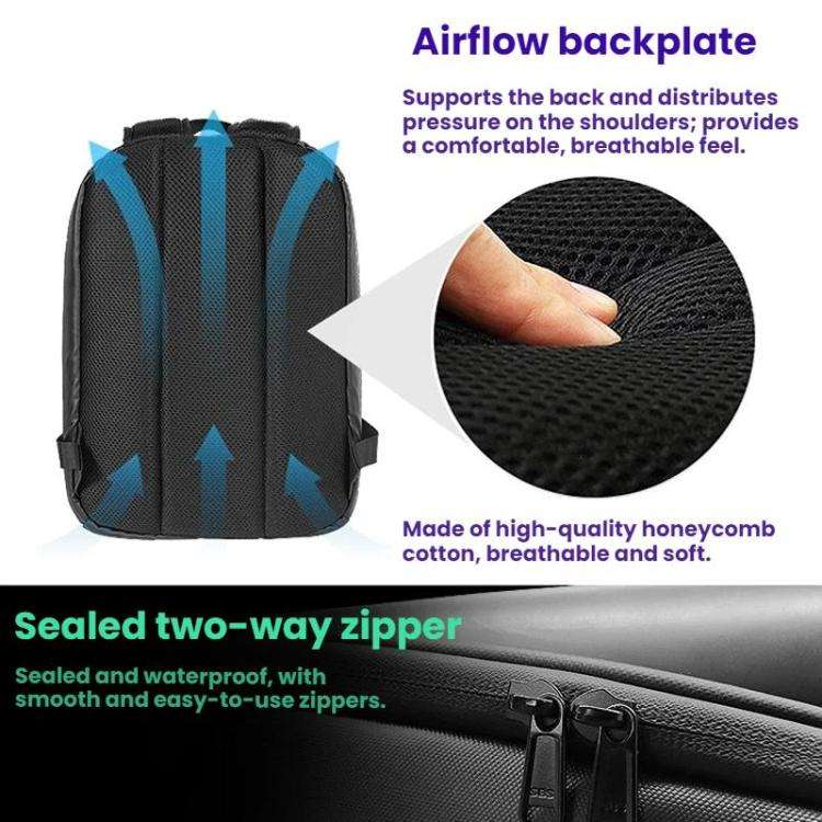 LED Illuminated Backpack Waterproof Casual Sports Student Bag