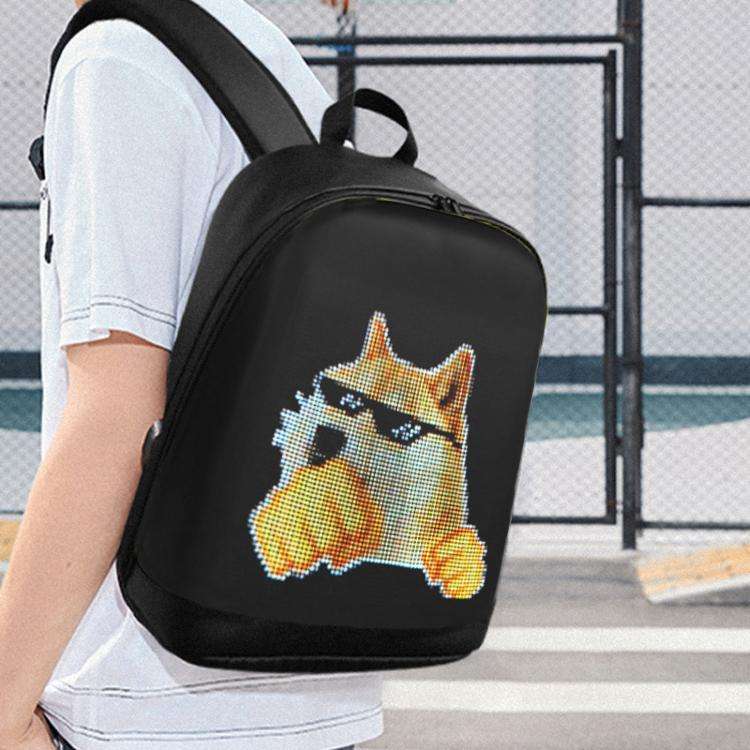 LED Illuminated Backpack Waterproof Casual Sports Student Bag