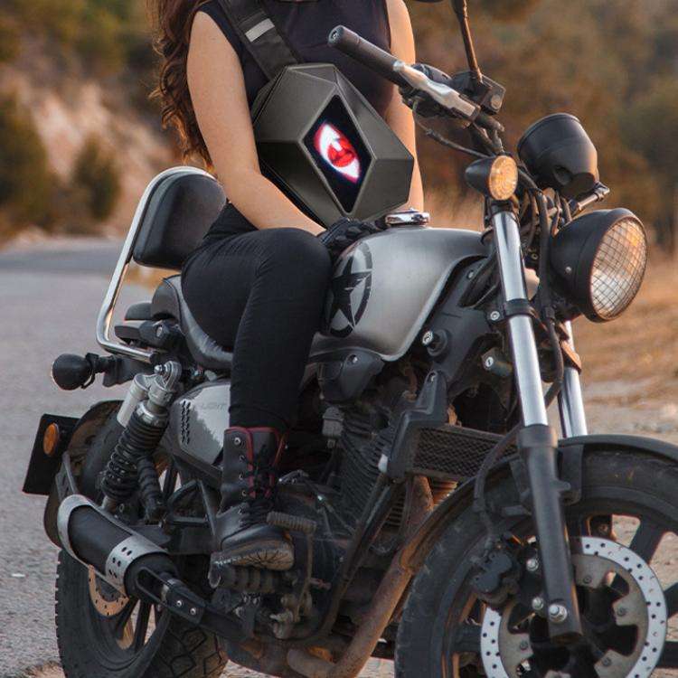 LED Illuminated Shoulder Bag Outdoor Water-Repellent Motorcycle Bag