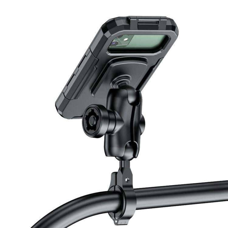 Motorcycle Heightened Rainproof Case Mount Bicycle Waterproof Box Phone Holder, Large Handlebar, ...