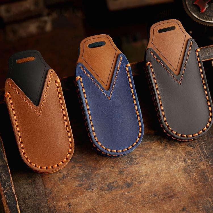 For Leapmotor C11 / S01 / C01 Hallmo Genuine Leather Car Key Cover