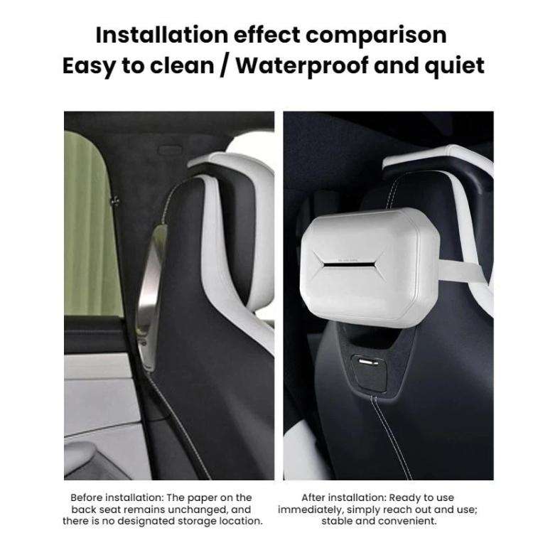 For Leapmotor C10 Seat Hanging Silicone Tissue Box