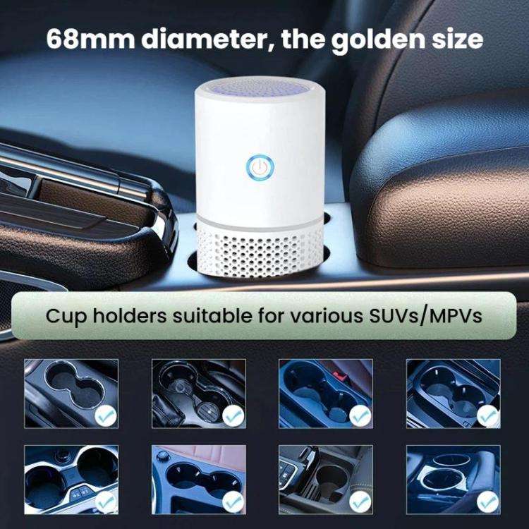 GL-608 Car Portable Rechargeable Air Purifier Negative Ion Air Cleaner For Formaldehyde Secondhan...