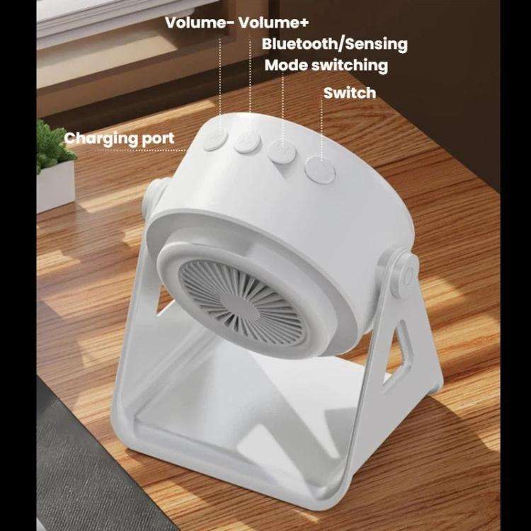 Multifunctional Wireless Sensor Speaker Rotating Phone Holder With RGB Lights
