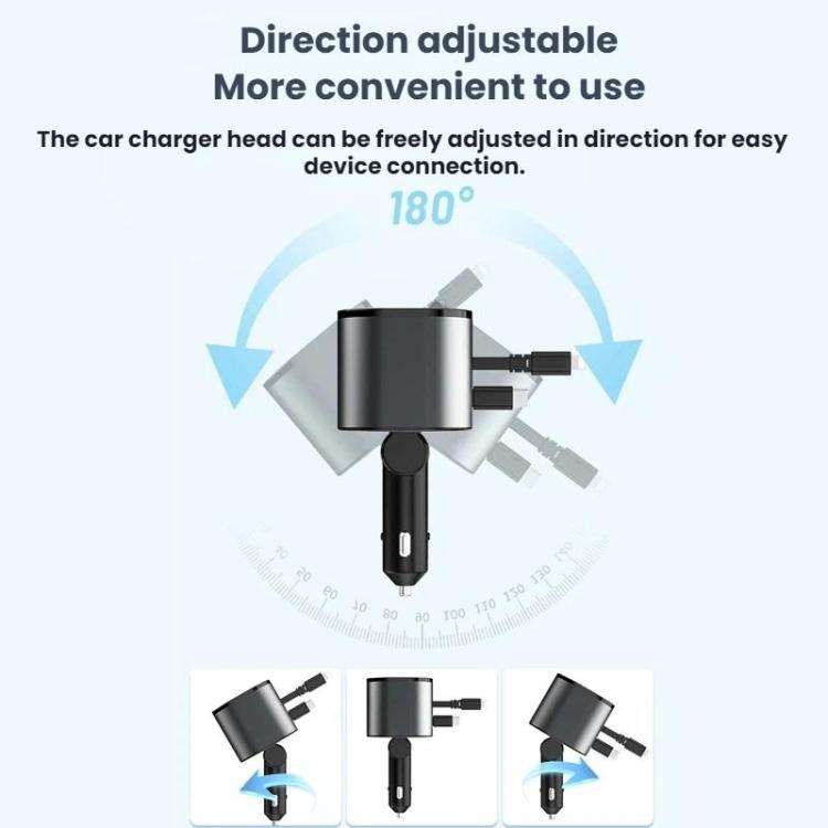 PD30W Car Fast Charging Cigarette Lighter Adapter Charger