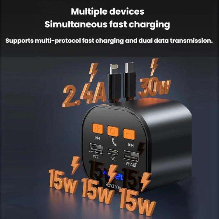 PD30W Car Fast Charging Cigarette Lighter Adapter Charger
