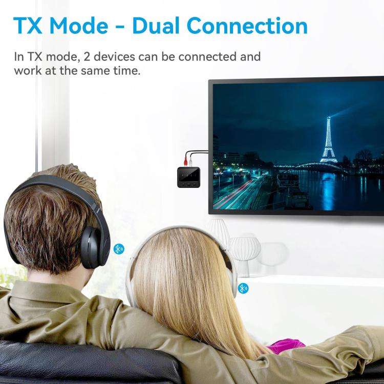 Bluetooth 5.4 Audio Transmitter/Receiver Adapter With TF Card Playback, C56
