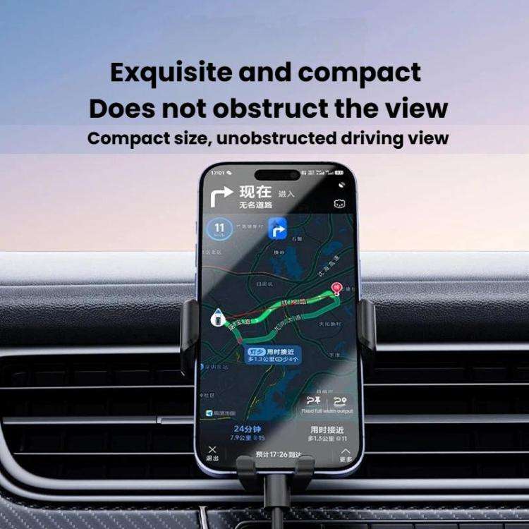 M7 Car Air Vent Gravity Phone Mount With Anti-Drop Tail Clip, M7