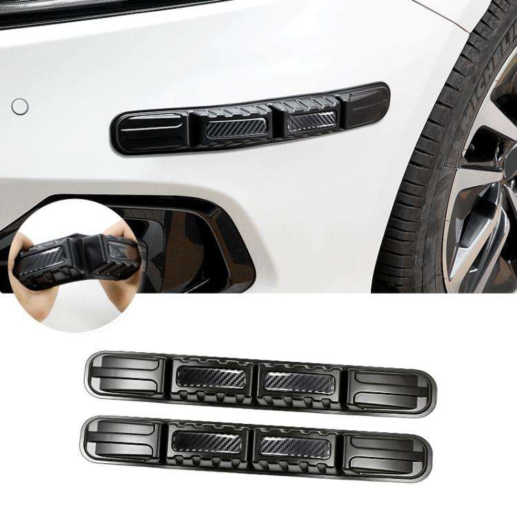 CTU040-1 2pcs Car Bumper Anti-Collision Strip Universal Trunk Anti-Scratch Protective Sticker, CT...