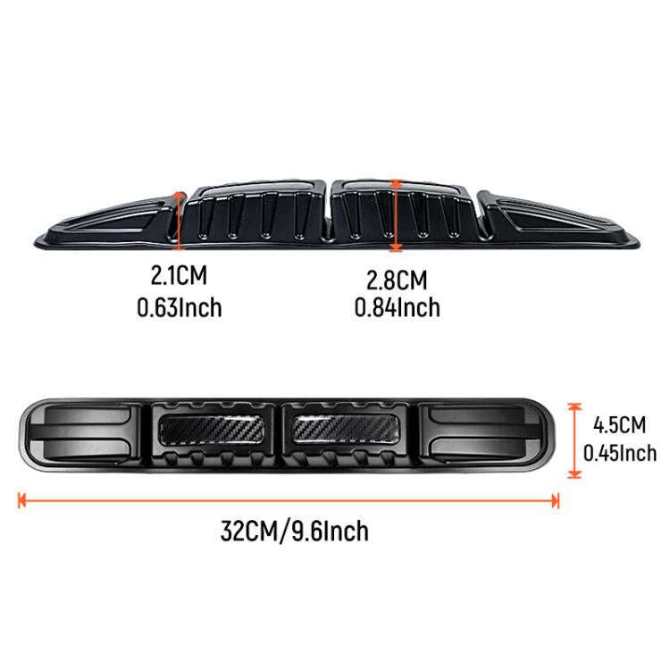CTU040-1 2pcs Car Bumper Anti-Collision Strip Universal Trunk Anti-Scratch Protective Sticker, CT...