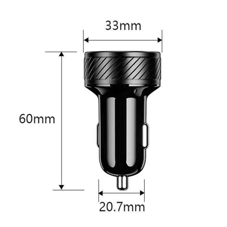 Car Cigarette Lighter LED Indicator USB Charger With Switch