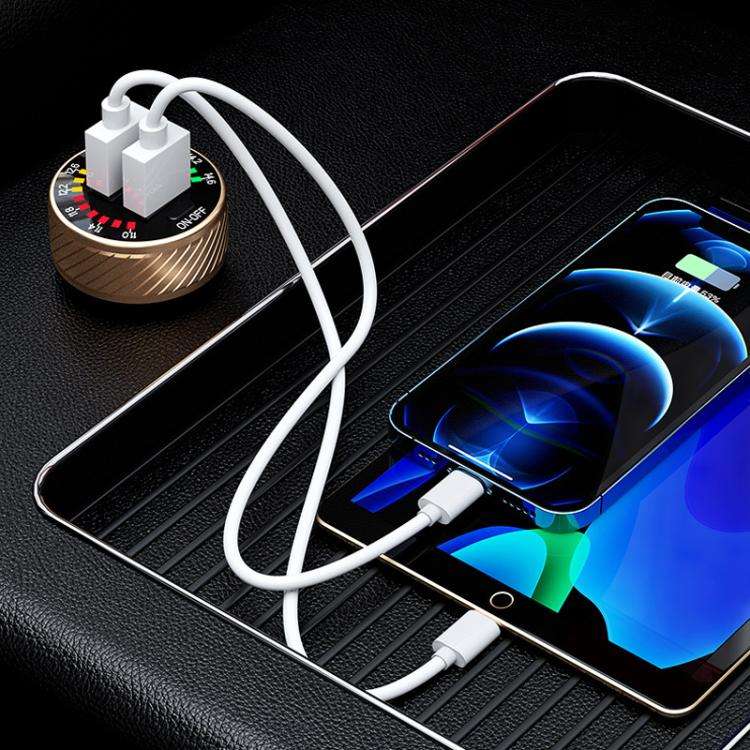 Car Cigarette Lighter LED Indicator USB Charger With Switch