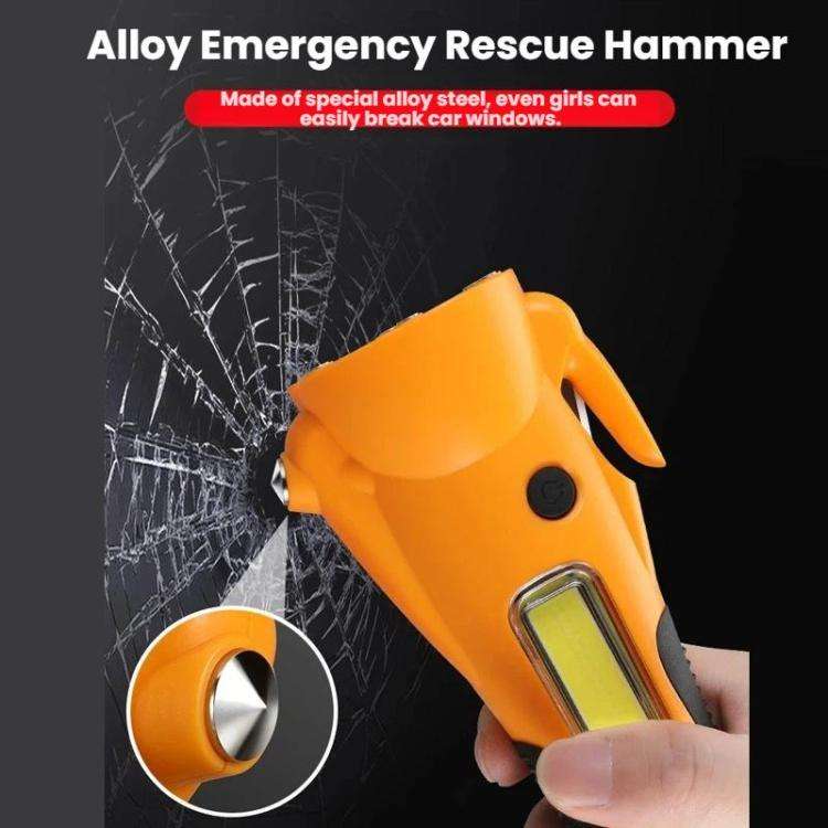 Multifunctional Emergency High-Intensity Magnetic COB Work Light with Car Safety Hammer