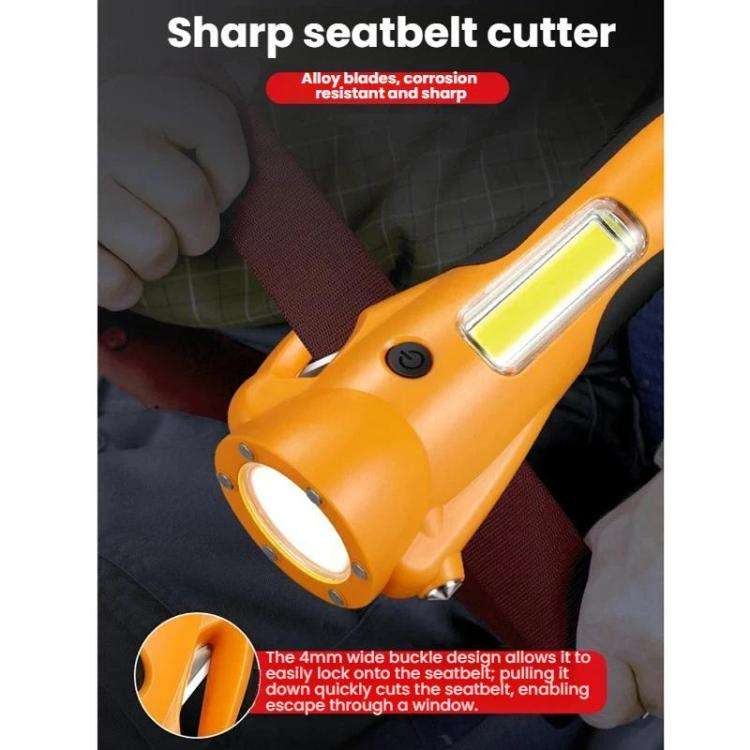 Multifunctional Emergency High-Intensity Magnetic COB Work Light with Car Safety Hammer