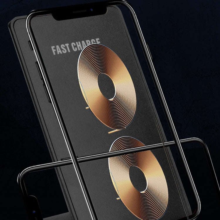 R2 10W Vertical Mobile Phone Wireless Charger Smart Fast Charge Charging Stand Desktop Stand, R2 ...