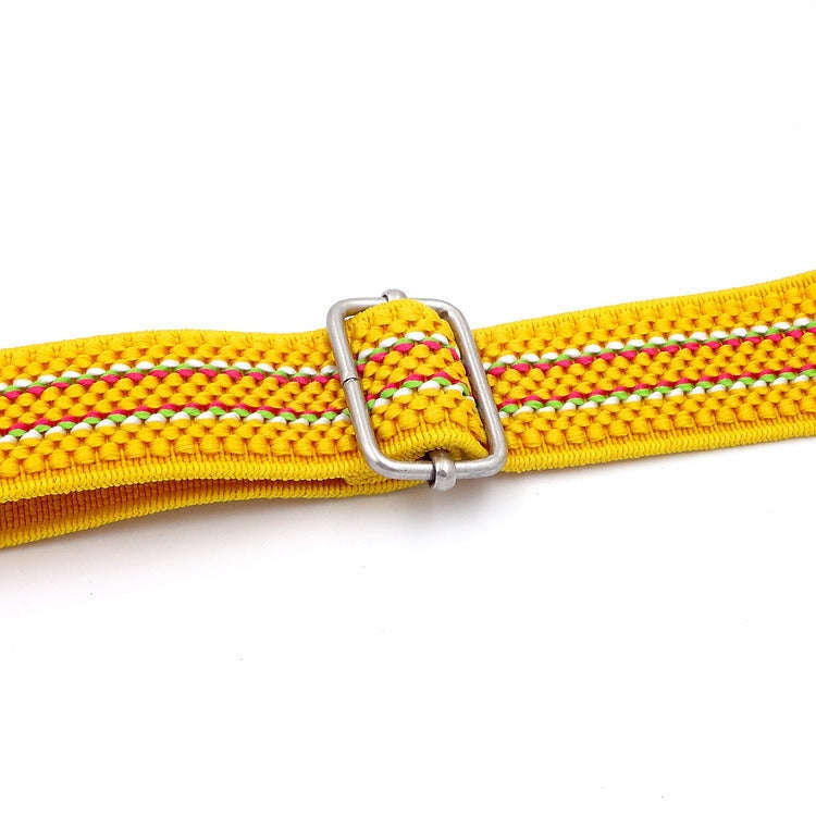 Candy-colored 8-Character Clasp Elastic Braided Belt for Children