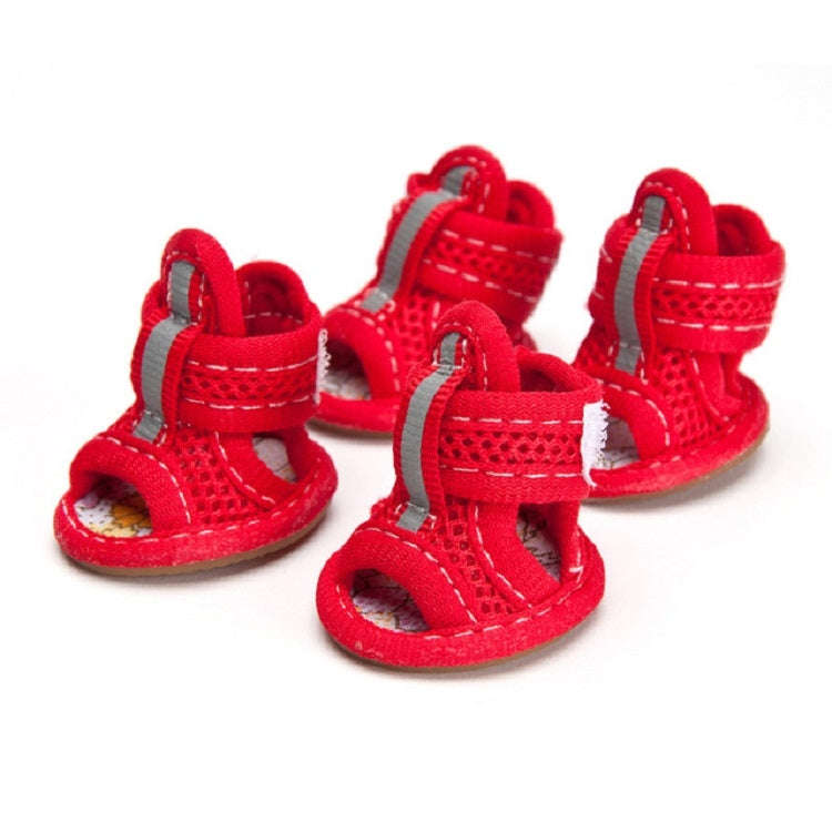 Tendon Bottom Mesh Pet Anti-skid Sandals, Tendon Bottom 5: 5.5x6.5cm
