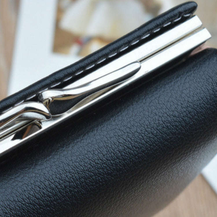 Simple Mini Vintage Flowers Short Women's Folding Wallet Coin Purse
