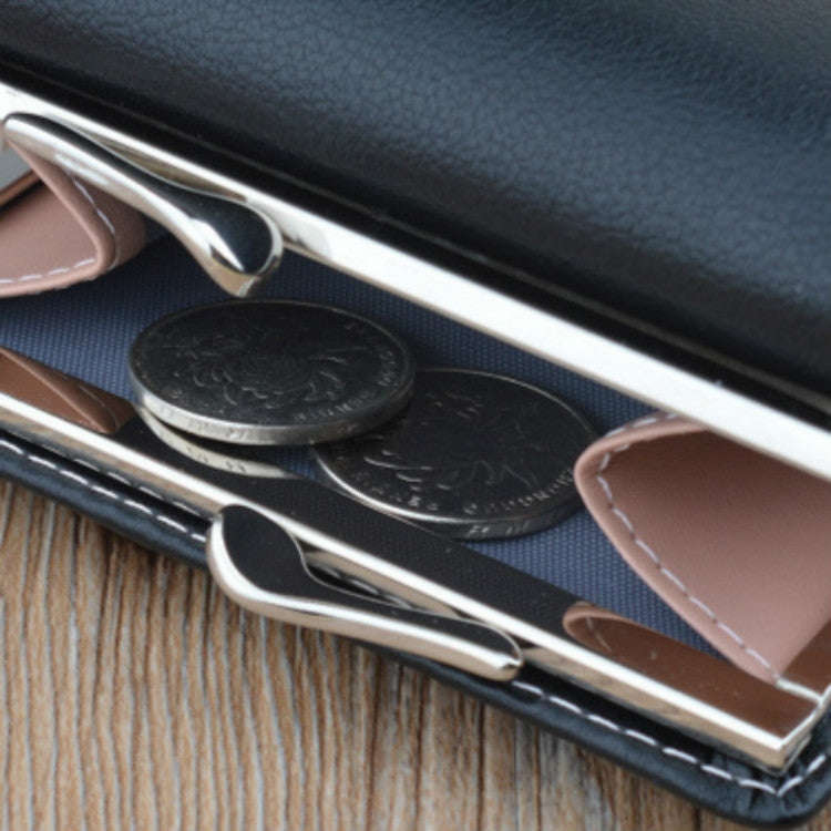 Simple Mini Vintage Flowers Short Women's Folding Wallet Coin Purse