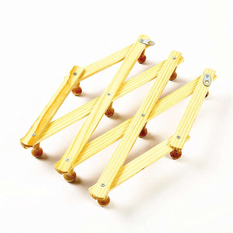 Solid Wooden Retractable Wall Hanging Folding Coat Rack Drying Rack, Coat Rack Drying Rack