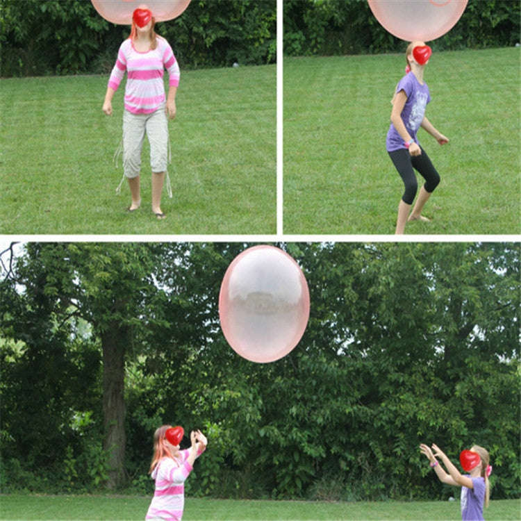 Bubble Ball TPR Blowing Balloon Racket Ball Toy, Small, Middle, Large, Extra Large