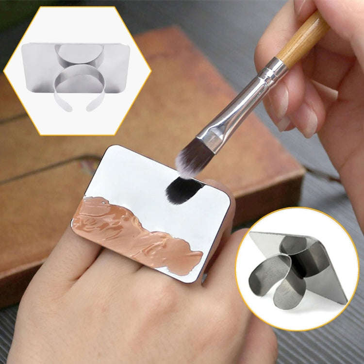 Salon Manicure Finger Ring Color Palette Make Up Cream Foundation Mixing Palette Cosmetic Make up...