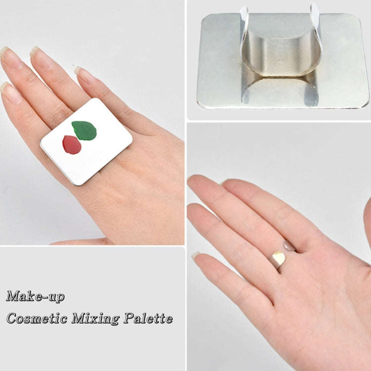 Salon Manicure Finger Ring Color Palette Make Up Cream Foundation Mixing Palette Cosmetic Make up...