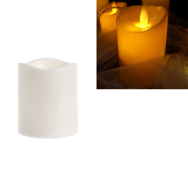 Cylindrical LED Electronic Candle Light Simulation Wedding Candlestick Candle, 15x7.5cm, 10x7.5cm...