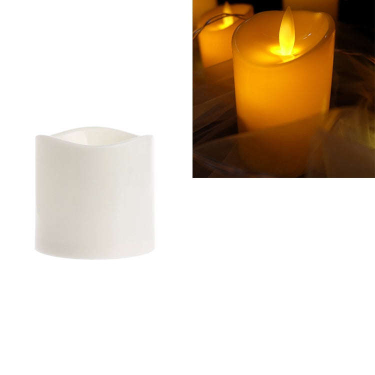 Cylindrical LED Electronic Candle Light Simulation Wedding Candlestick Candle, 15x7.5cm, 10x7.5cm...