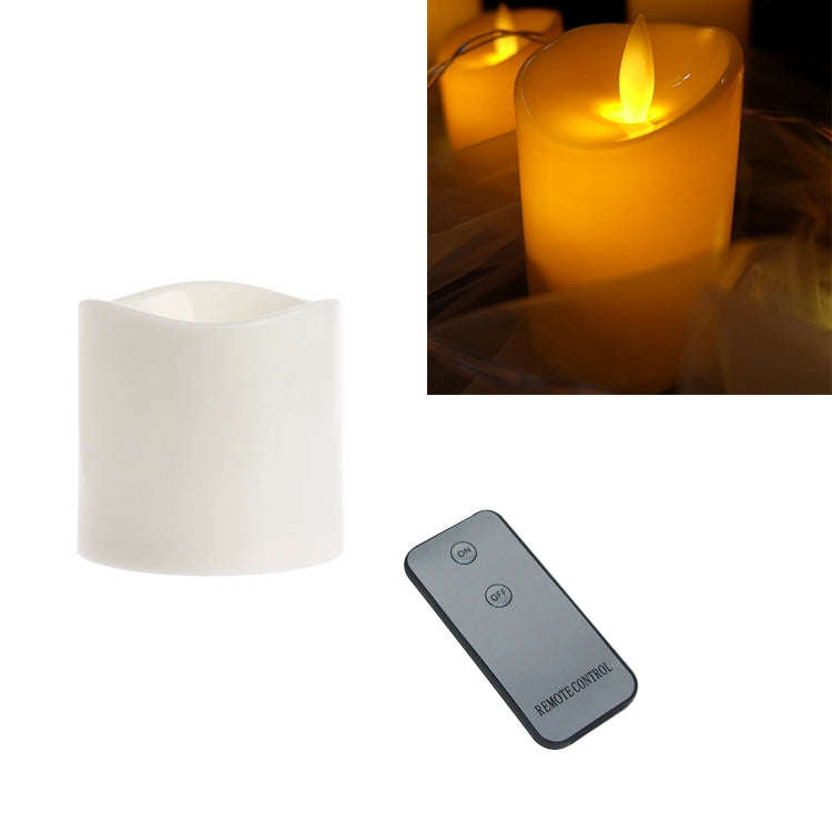 Cylindrical LED Electronic Candle Light Simulation Wedding Candlestick Candle, 15x7.5cm, 10x7.5cm...