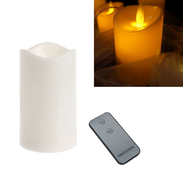 Cylindrical LED Electronic Candle Light Simulation Wedding Candlestick Candle, 15x7.5cm, 10x7.5cm...