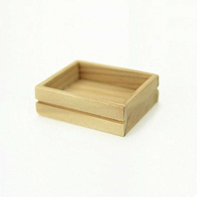 3 PCS Toy House Accessories Mini Wooden Box, Wooden Box