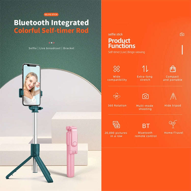 R1 Multifunctional Bluetooth Tripod Selfie Stick