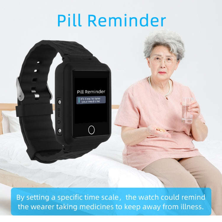 REACHFAR RF-V46-B GPS Smart Tracker WatchBand, Support SOS / Camera / Health Management / 4G LTE ...