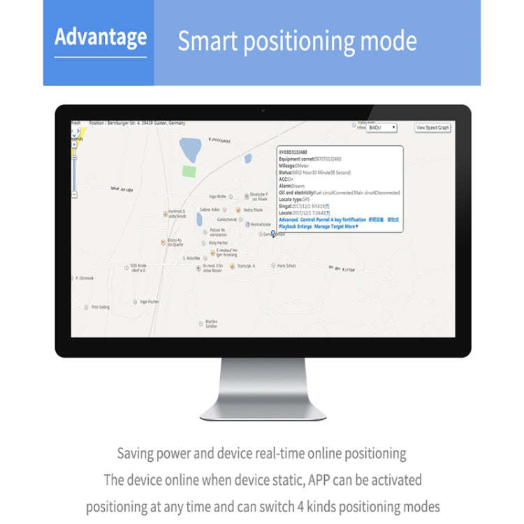 TK202B 2G Car Truck Vehicle Tracking GSM GPRS GPS Tracker Support AGPS, Battery Capacity: 5000MA,...