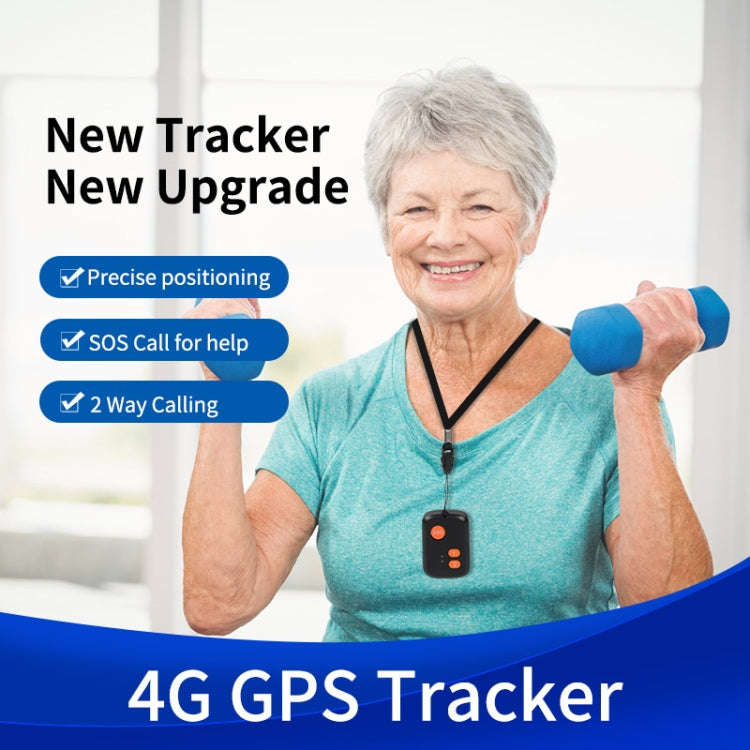 V51 A Style IP67 Waterproof 4G LTE 3G 2G GSM Elderly SOS Button Emergency Alarm GPS Tracker For A...