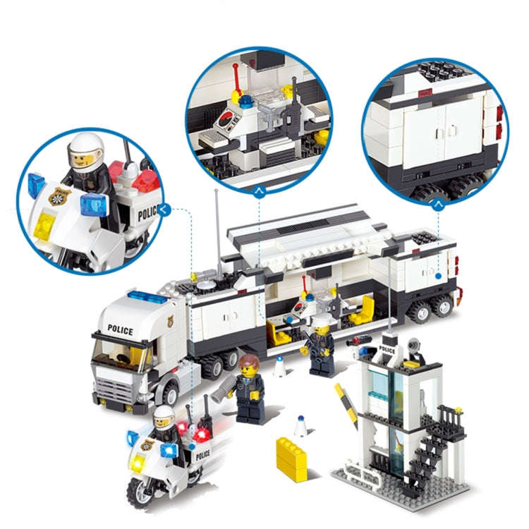 6727 511 PCS Brick Blocks City Police Station Command Vehicle Building Bricks Plastic Blocks Toys...