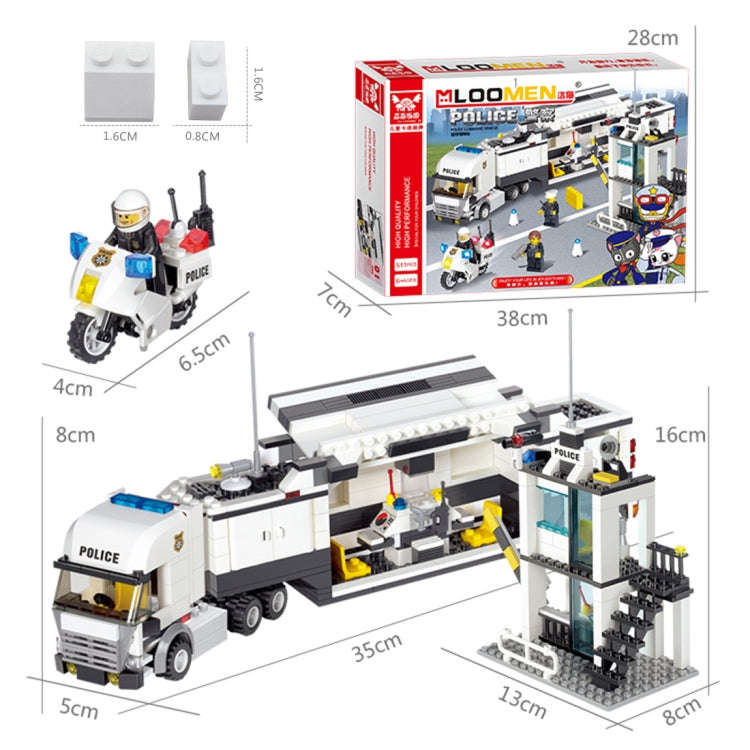 6727 511 PCS Brick Blocks City Police Station Command Vehicle Building Bricks Plastic Blocks Toys...