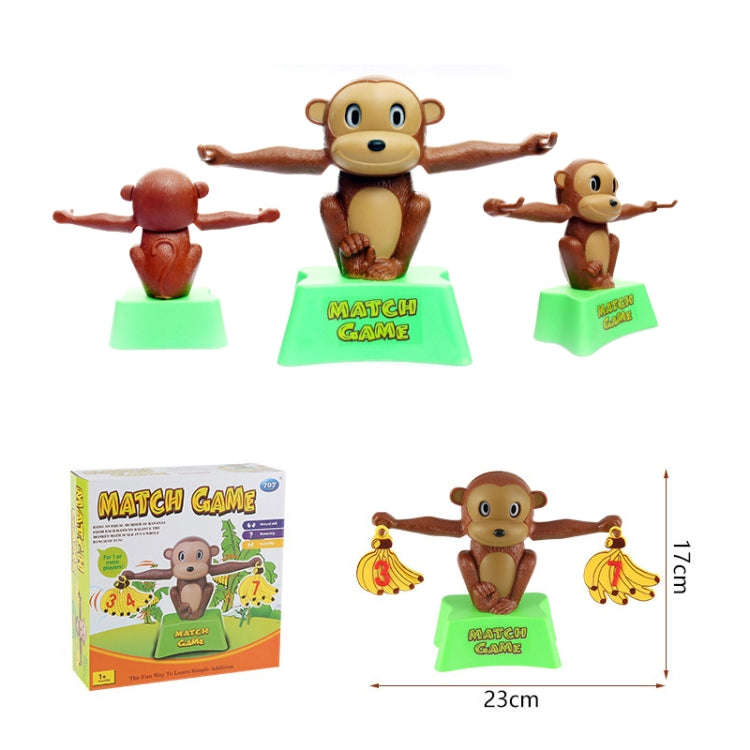 Monkey Banana Match Game Balance Scale Educational Toy for Children, Digital Balance